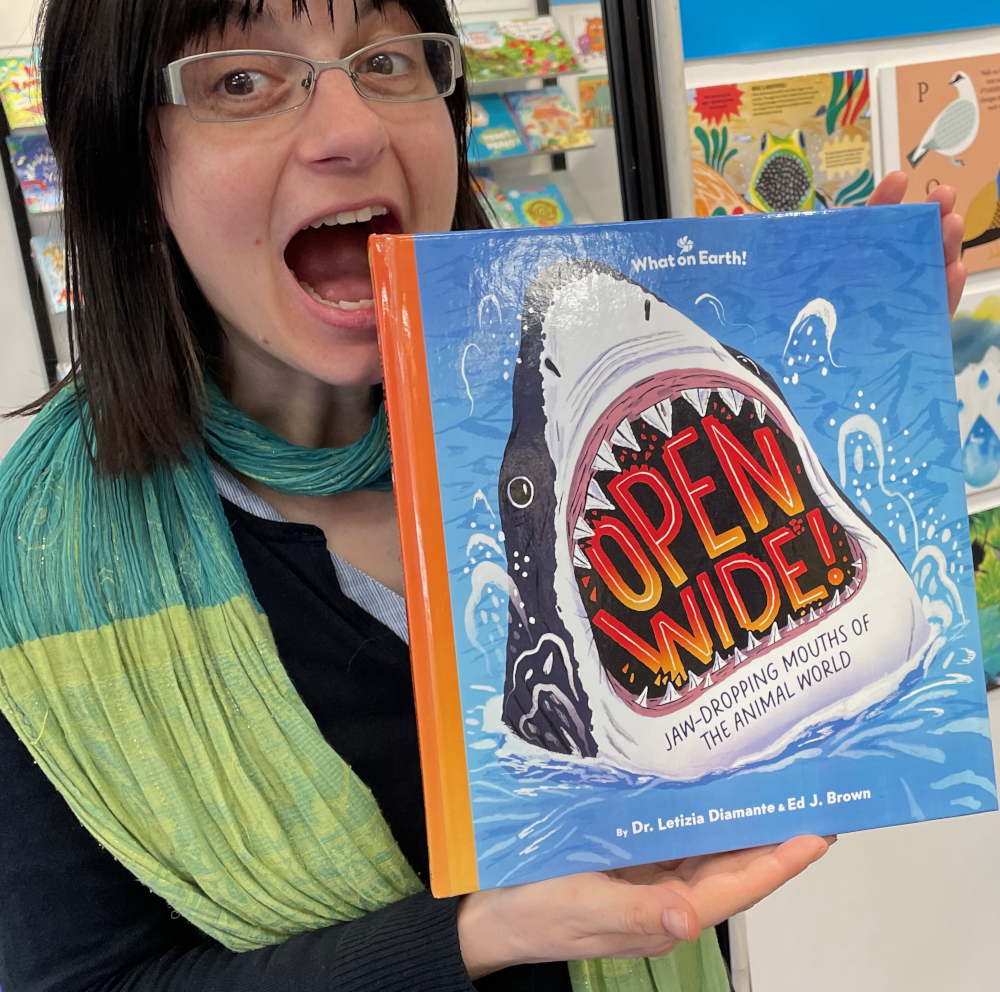 The cover of the new science book about the mouth, Open Wide!